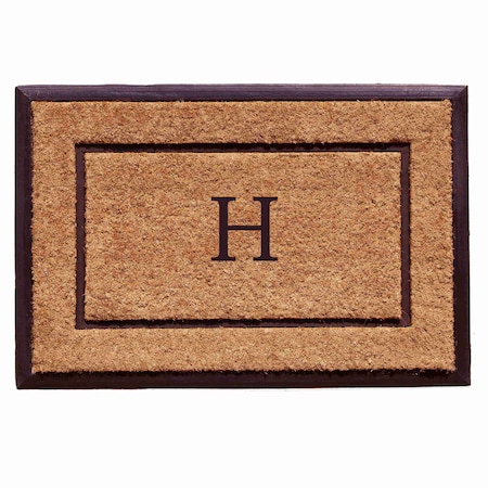 Calloway Mills Monogram Door Mat, Black, Natural, 24 in W x 36 in L 101632436H